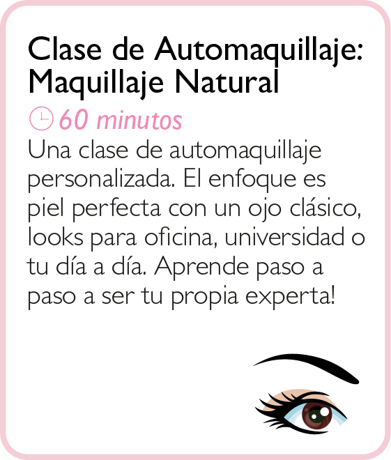 Clase de Automaquillaje: Maquillaje Natural
