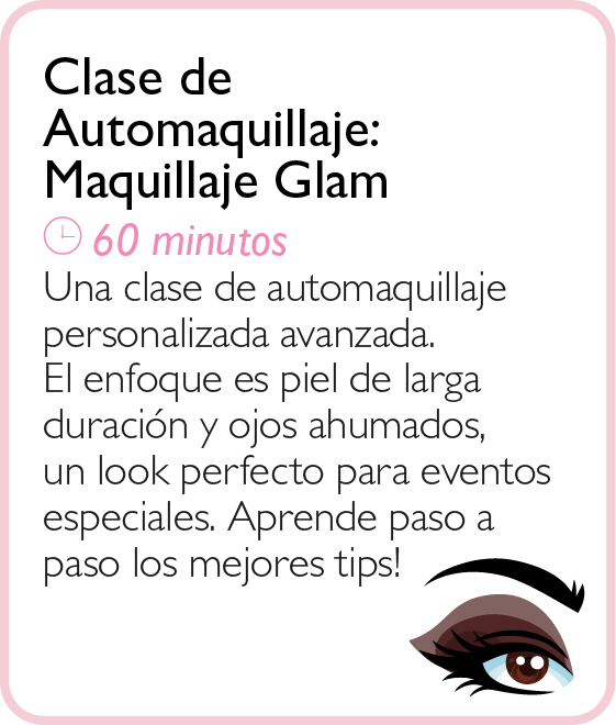 Clase de Automaquillaje: Maquillaje Glam