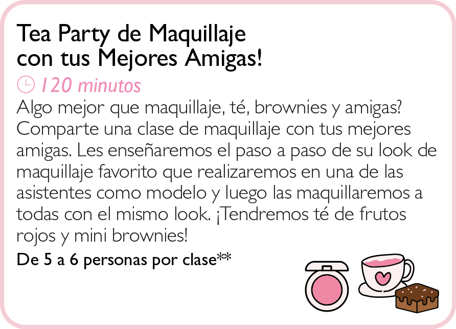 Tea Party de Maquillaje con tus Mejores Amigas